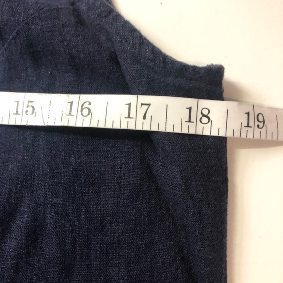 Weatherproof Linen Blend Sleeveless Button Down Top, size S - Picture 7 of 8